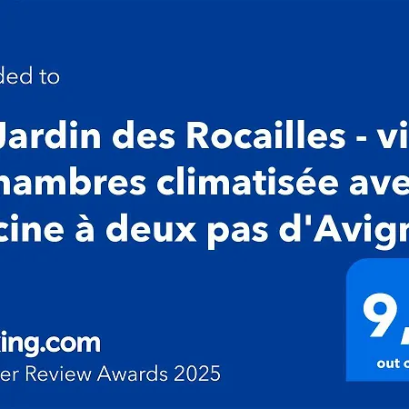Le Jardin Des Rocailles - 4 Climatisee Avec Piscine A Deux Pas D'avignon *